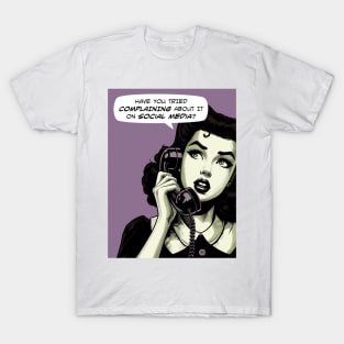 Comic complaining on social media T-Shirt